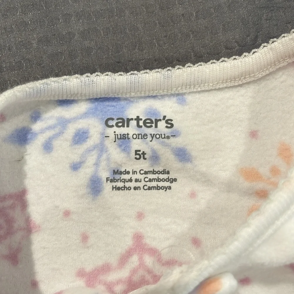 (NWTT)Carters Girl winter Fleece Foodie size 5T